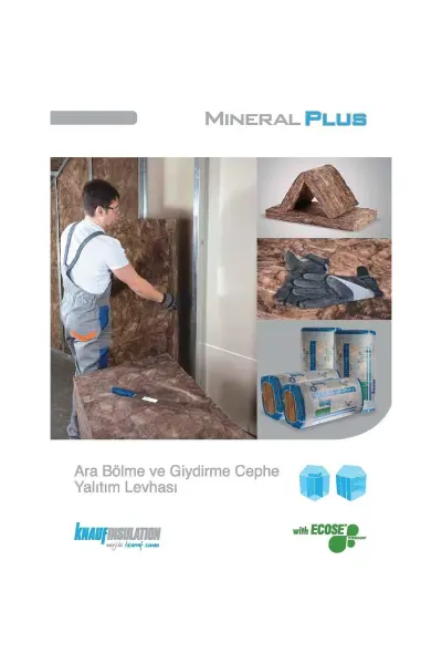 Knauf Mineral Plus Mineral Yün Ara Bölme Yalıtım Levhası 5 cm - 14,4 M2/paket