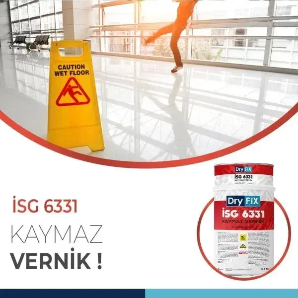 Dryfix 4 kg Kaymaz Vernik Isg 6331 Kayganlık Önleyici Şeffaf Kaplama
