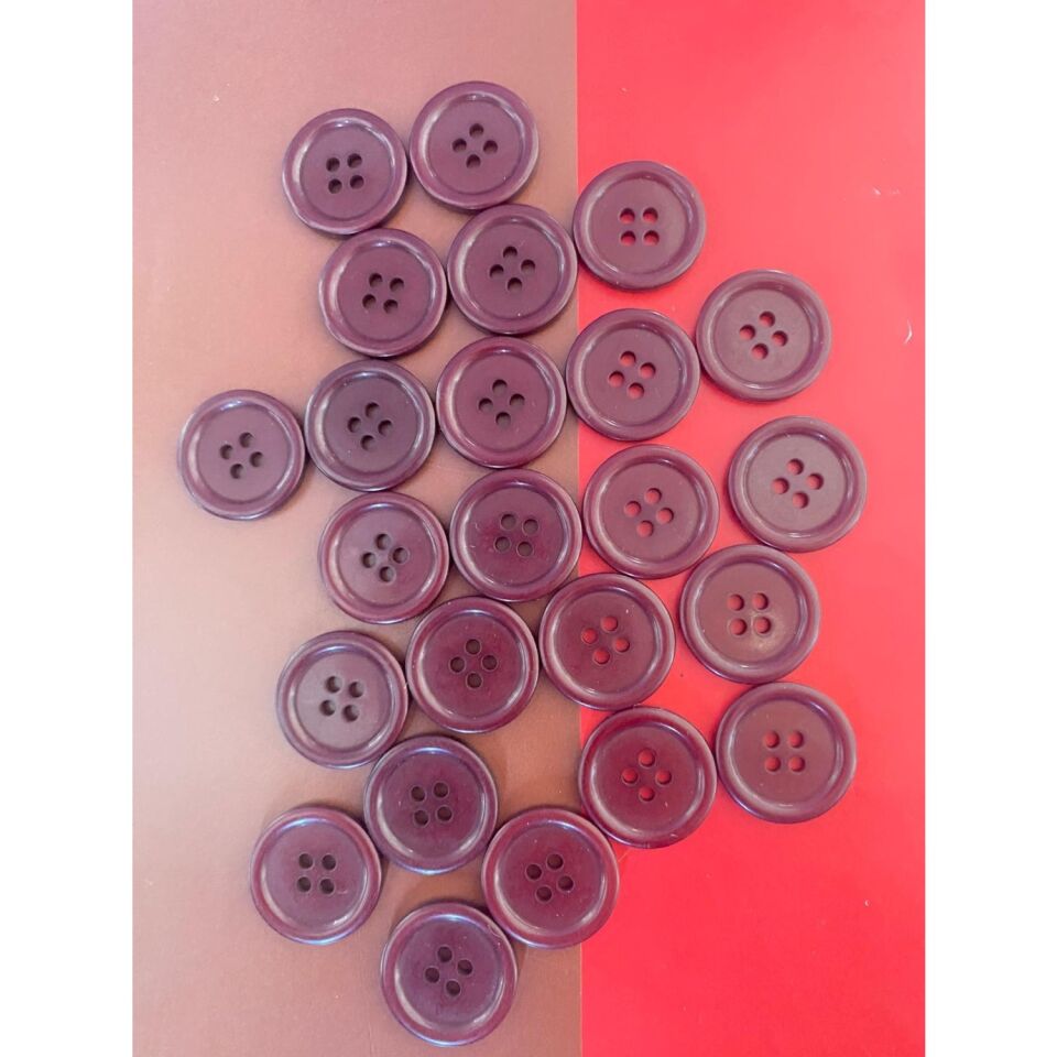 Meteor Bordo Düğme KOD:232525