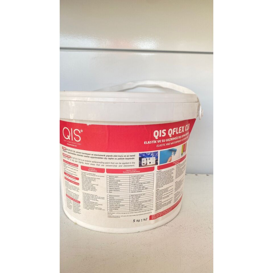Qıs Qflex Clr Elastik ve Su Geçirimsiz Dış Cephe Boyası Beyaz