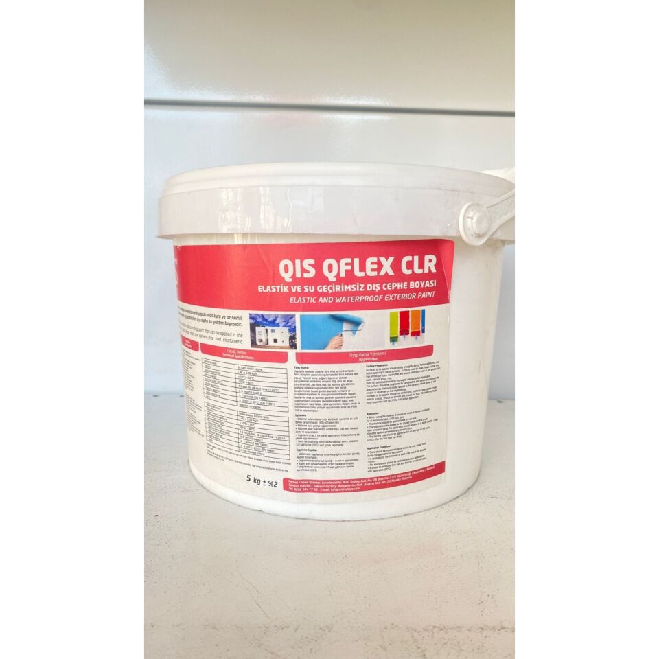 Qıs Qflex Clr Elastik ve Su Geçirimsiz Dış Cephe Boyası Beyaz