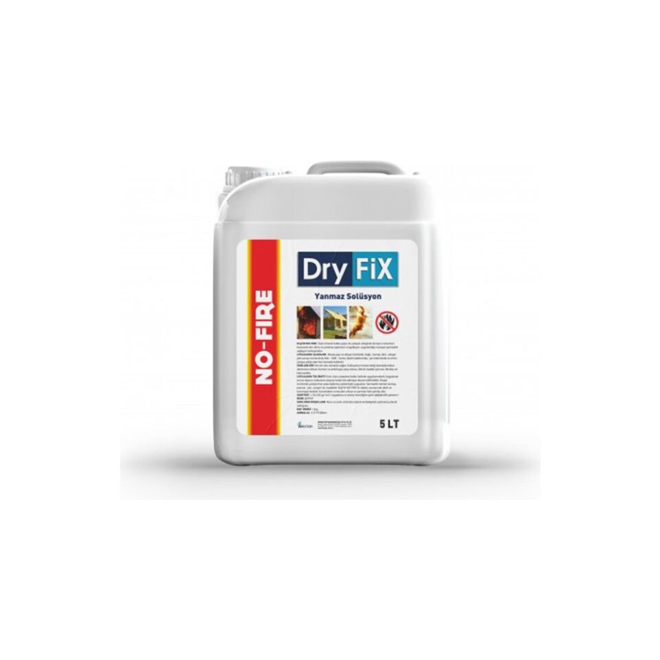 Dryfix No - Fıre Yanmaz Şeffaf Yangın Solüsyonu 5 Lt