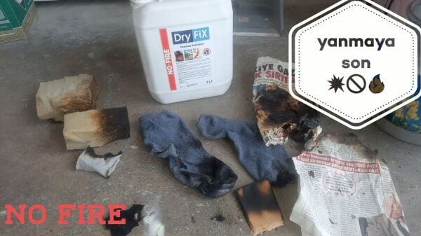 Dryfix No - Fıre Yanmaz Şeffaf Yangın Solüsyonu 5 Lt