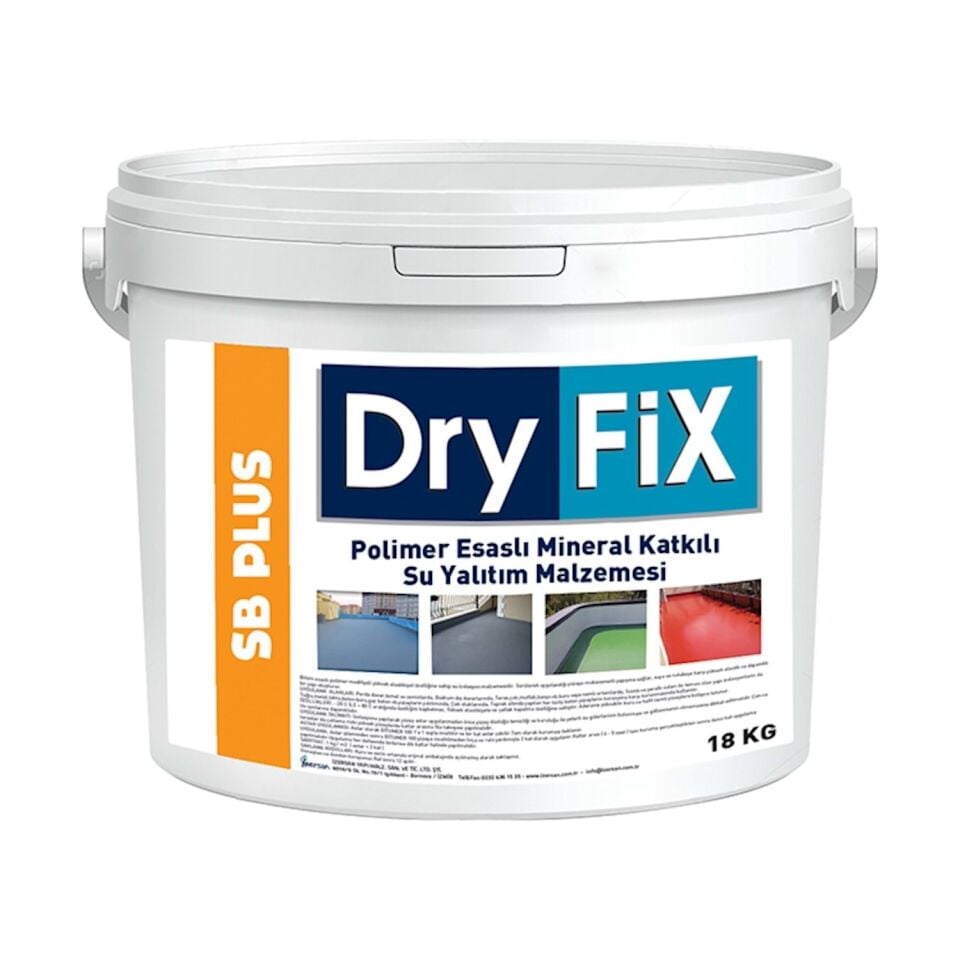 Dryfix Sb Plus Polimer Mineral Katkılı Su Yalıtımı-Teras ve Shingle  Su Yalıtımı