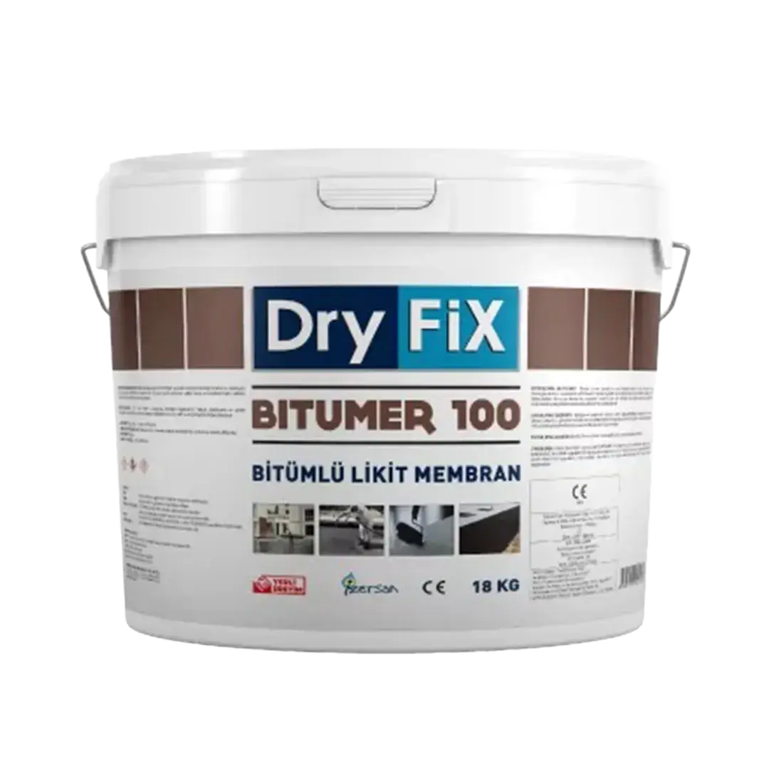 Dryfix Bitümer 100 Süper Elastik Bitümlü Likit Membran 18 Kg