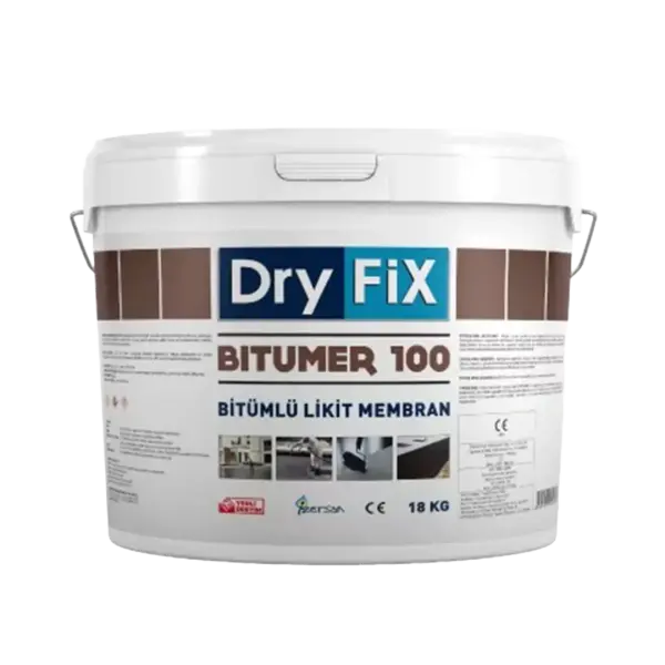 Dryfix Bitümer 100 Süper Elastik Bitümlü Likit Membran 18 Kg