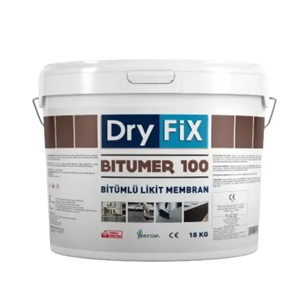 Dryfix Bitümer 100 Süper Elastik Bitümlü Likit Membran 18 Kg