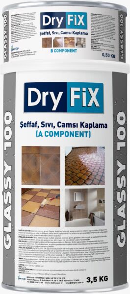 Dryfix Glassy 100 Sıvı Cam Şeffaf Kaplama 0.80 kg