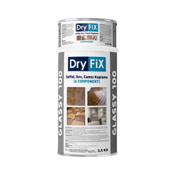 Dryfix Glassy 100 Sıvı Cam Şeffaf Kaplama 0.80 kg