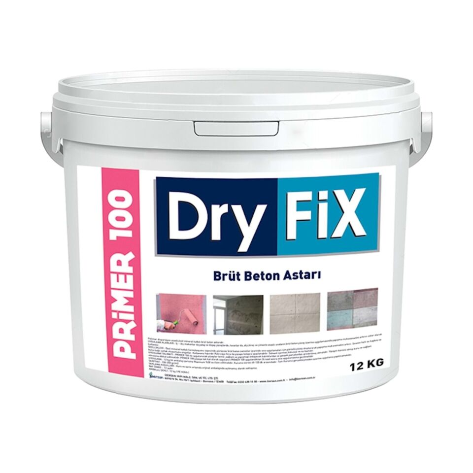 Dryfix Primer 100 Brüt Beton Astarı 12 kg